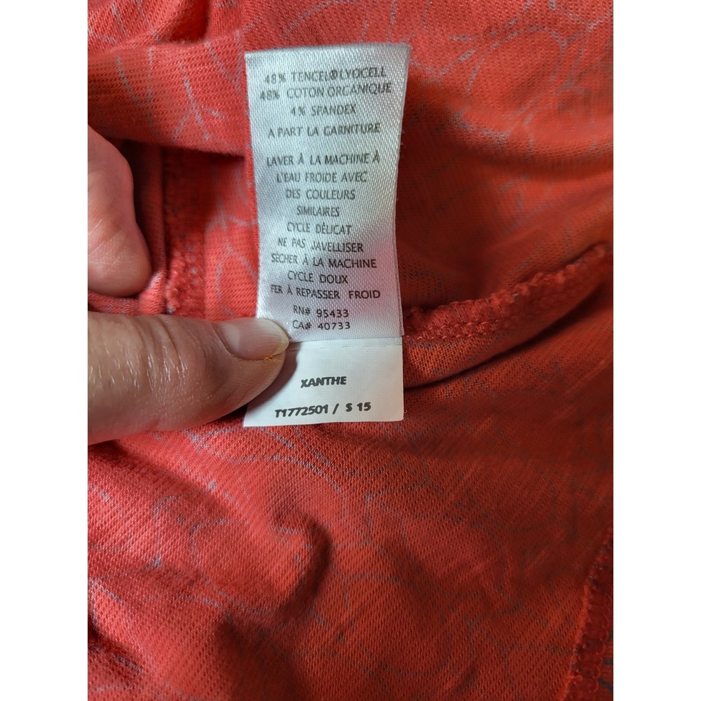 Toad & Co Dk Coral Xanthe Athleisure Aspen Print Built In Bra Dress Size Small - Picture 9 of 10